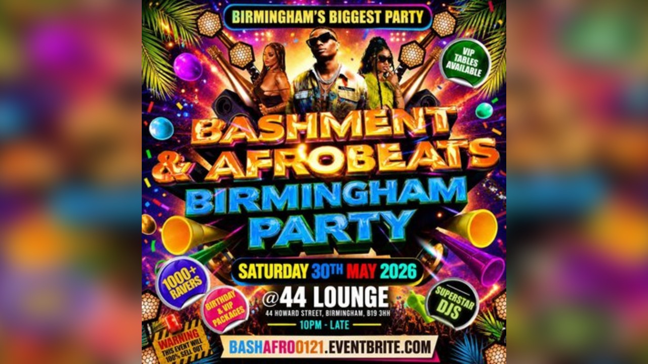 Bashment & Afrobeats Birmingham Party