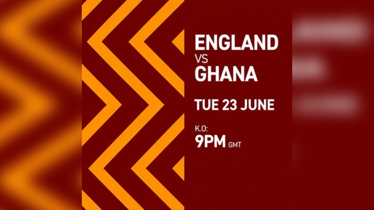 ENGLAND VS GHANA Tues 23/06/26 FANZONE