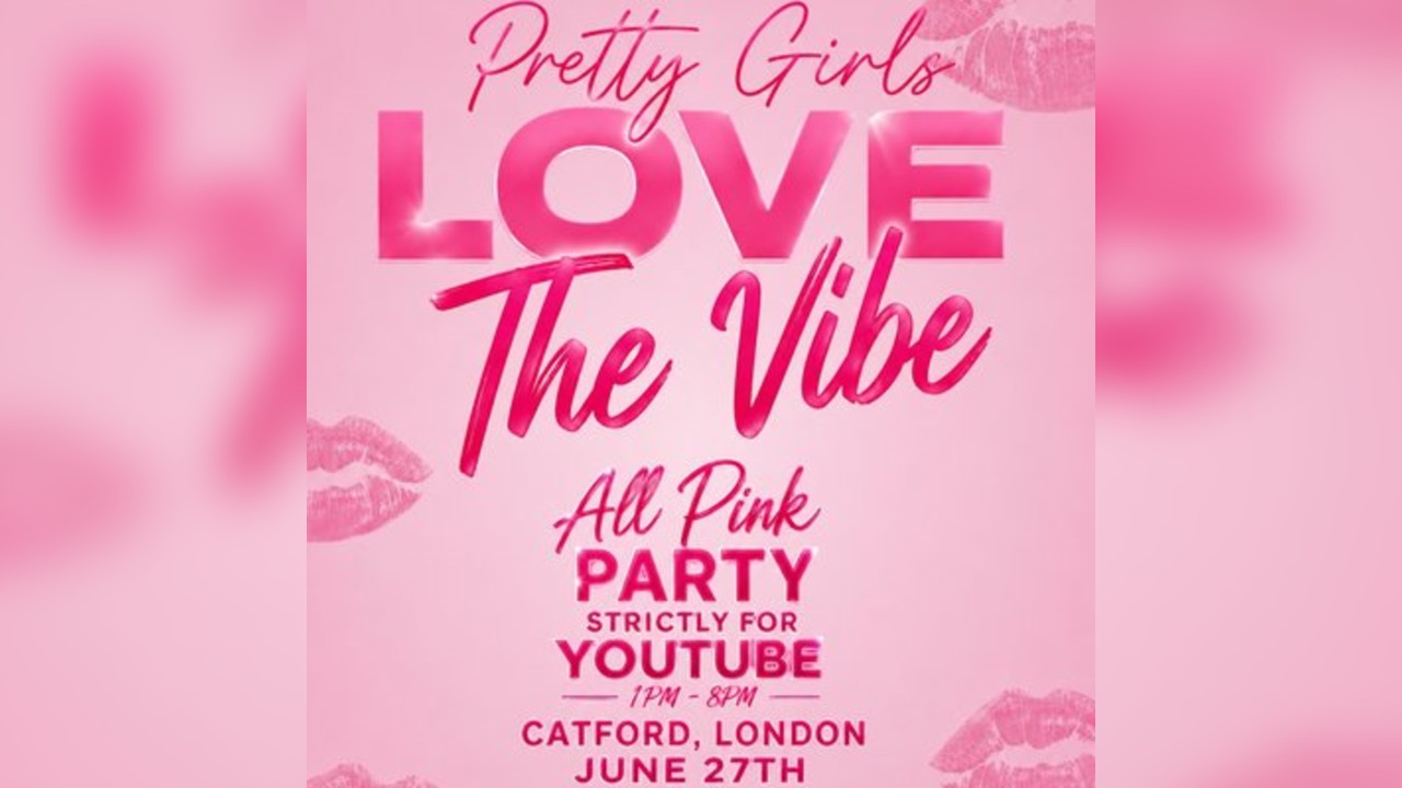 Pretty Girls Love The Vibe Ladies Only All Pink Party