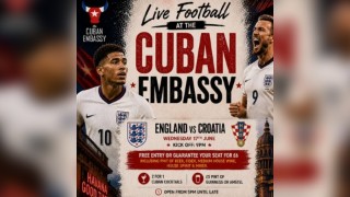 England vs Croatia Live at The Cuban Embassy