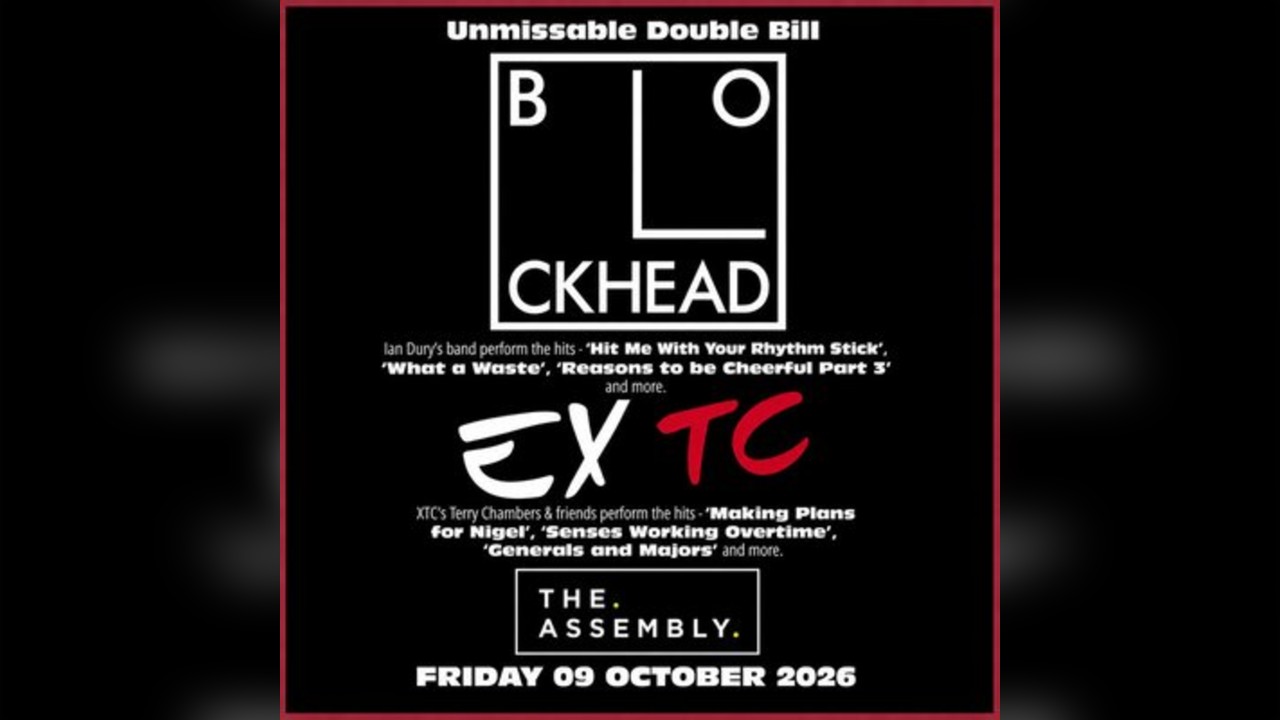 THE BLOCKHEADS + EXTC Friday 09/10/26