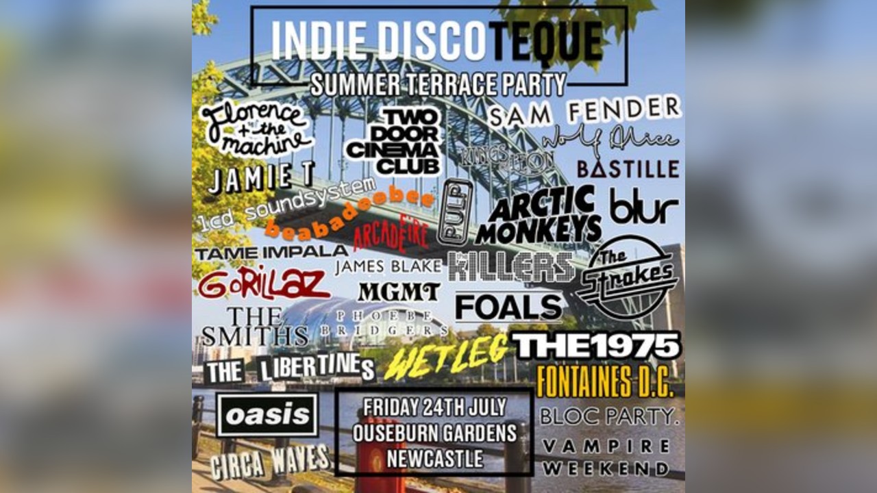 Indie Discoteque Summer Terrace Party (Newcastle)