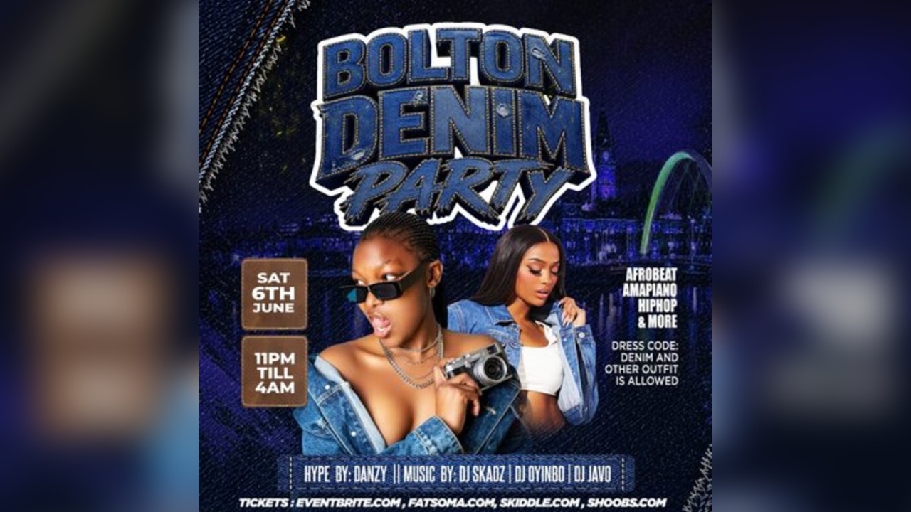 Bolton Denim Party - Sat 6th  June 2026.
