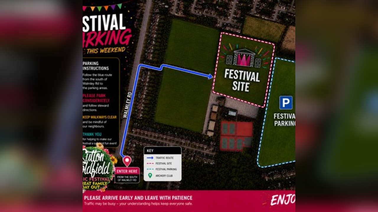 Sutton Coldfield Family Music Festival 2026 Parking