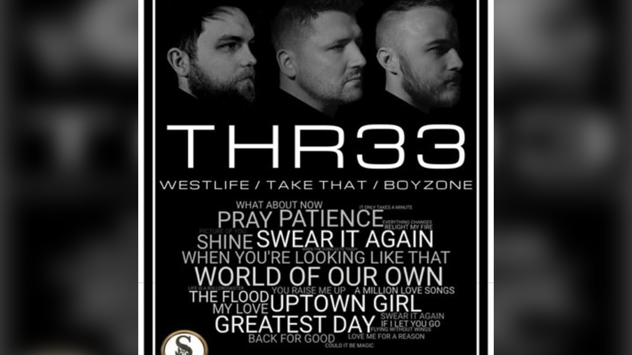 THR33 - Westlife, Boyzone, and Take That Tribute