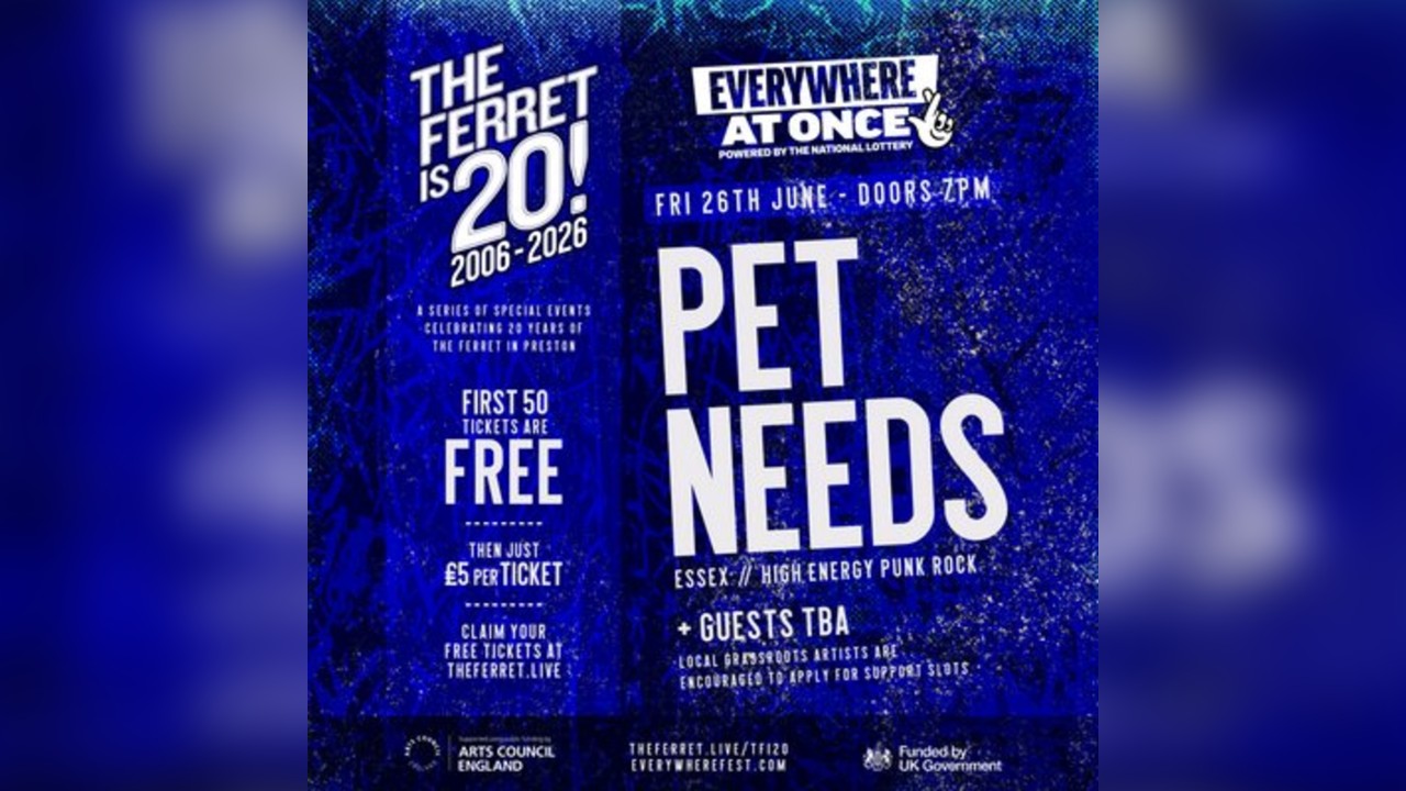 Everywhere At Once x The Ferret is 20 ft PET NEEDS + guests
