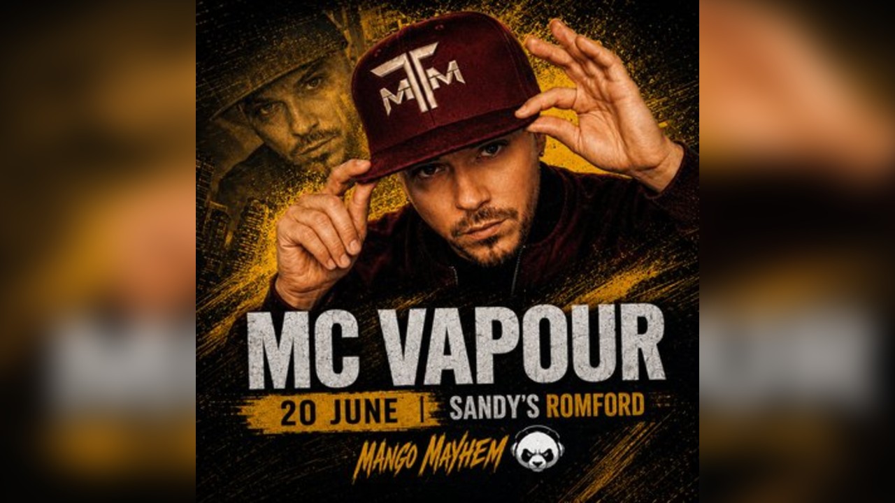 Mango Mayhem: MC Vapour Live at Sandy’s Romford