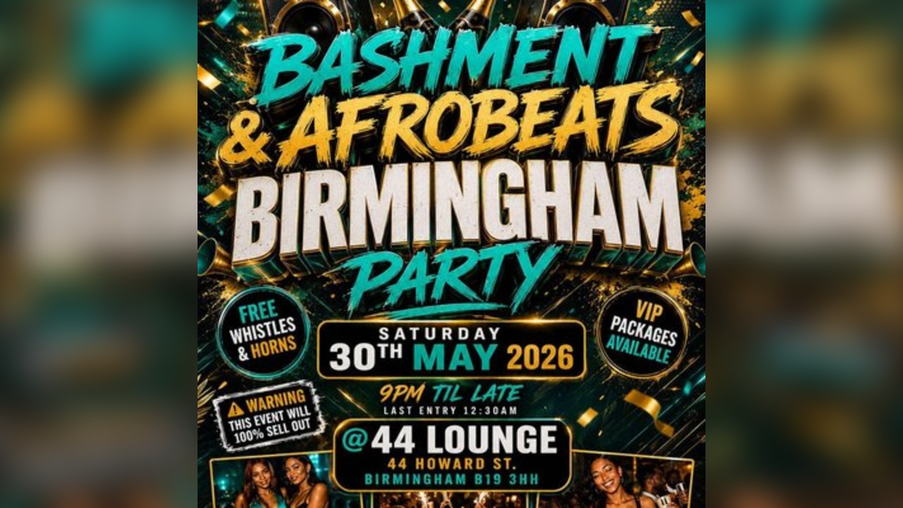 Bashment & Afrobeats - Birmingham Party