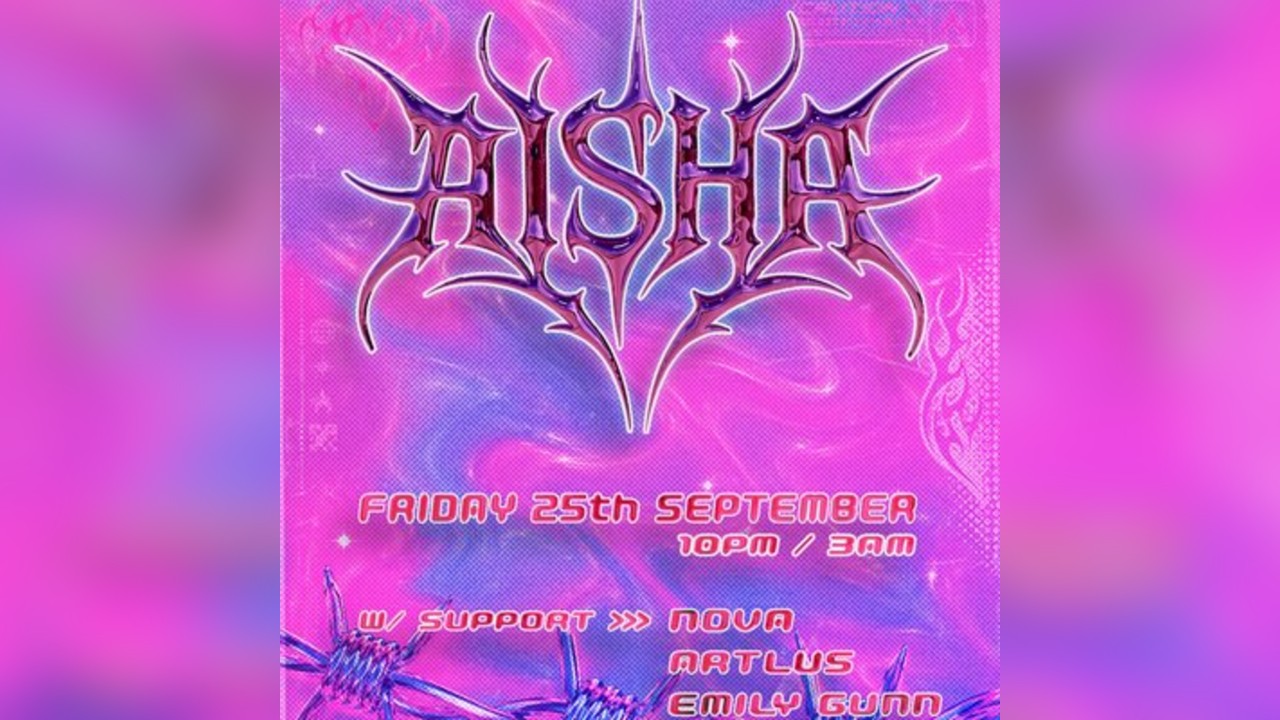 AISHA - night of hard techno, trance energy and full-throttle
