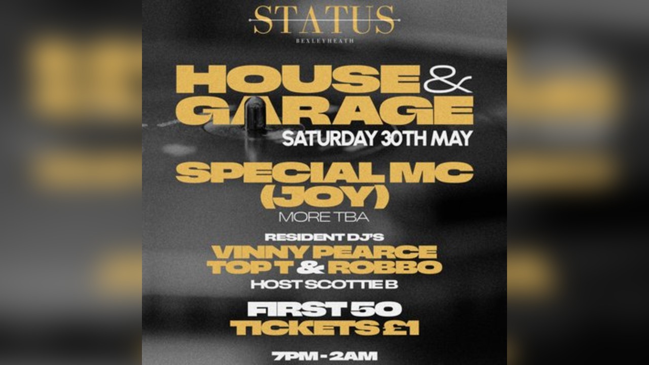 Status Bexleyheath House & Garage Night With Special Mc