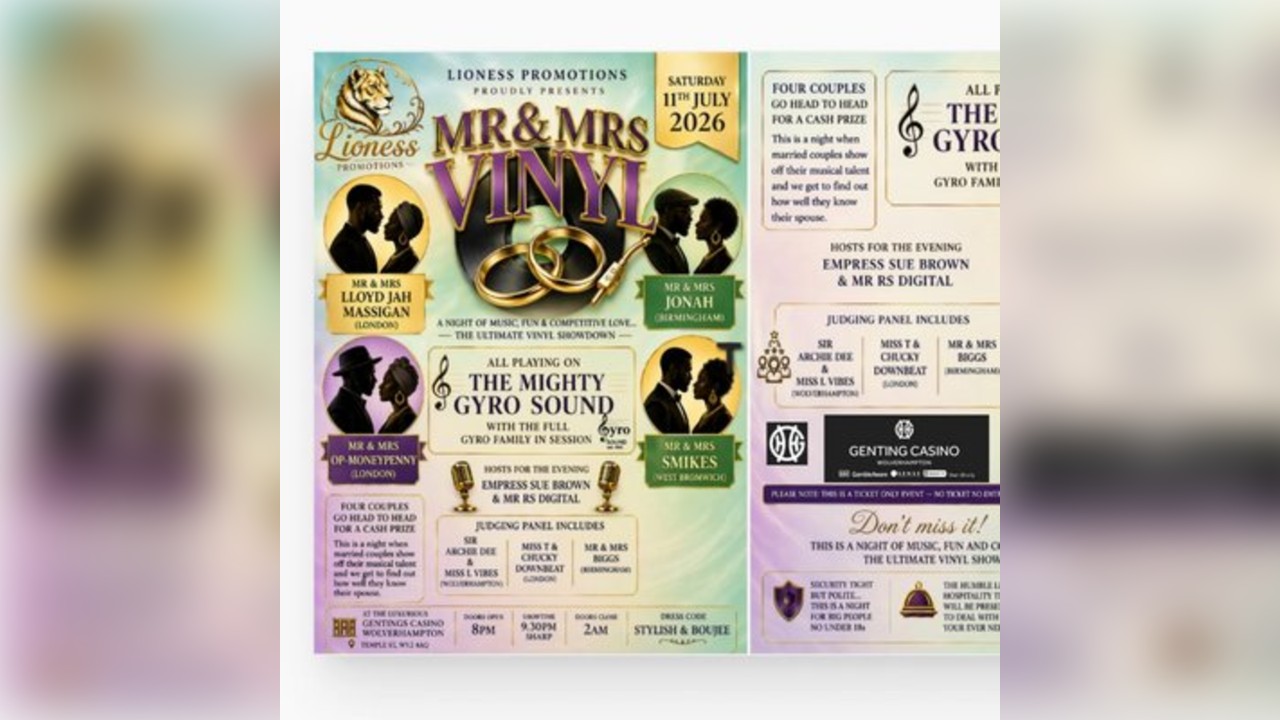 Lioness Promotions :  Proudly Presents Mr & Mrs Vinyl Showdown
