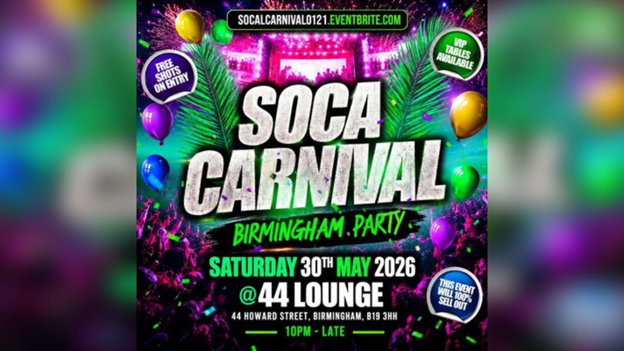 Soca Carnival - Birmingham Party