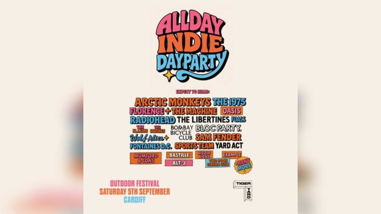 Allday Indie - Open Air Outdoor Indie Festival - Cardiff