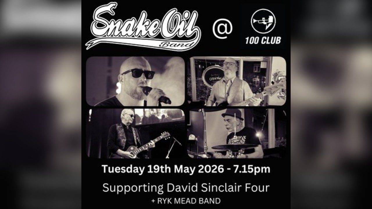Snake Oil Band at the 100 Club Tuesday Blues
