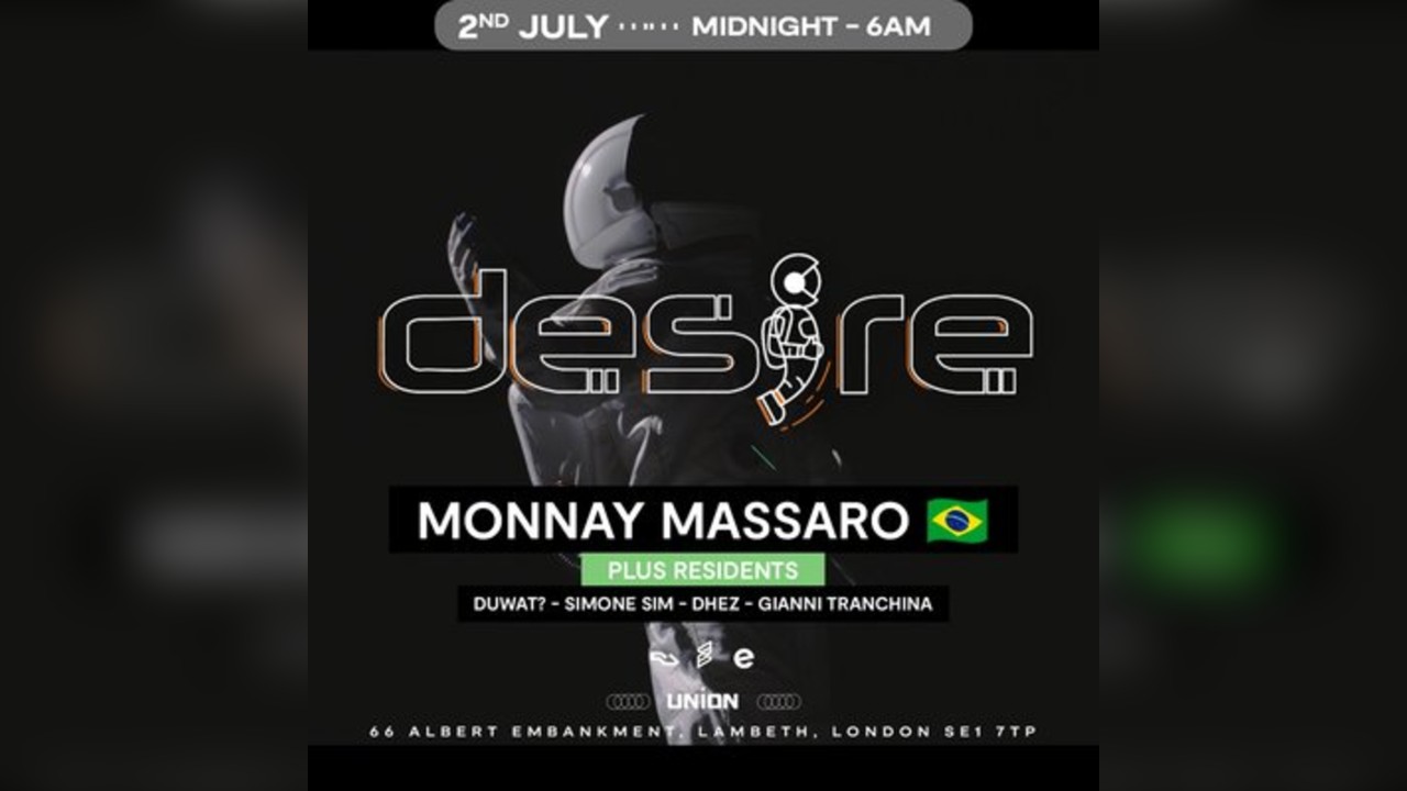 DESIRE - Weekly Thursday After Party - MONNAY MASSARO