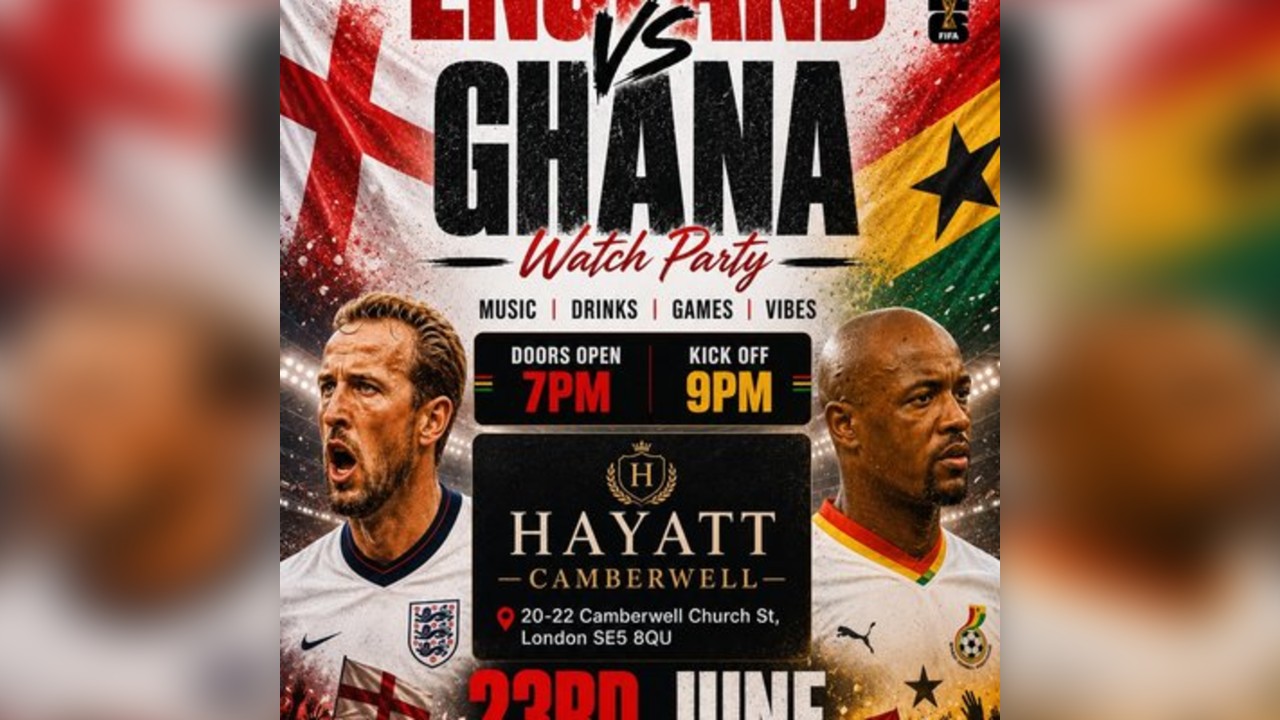 England VS Ghana - Watch Party
