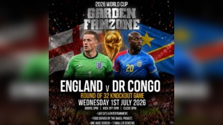 England v Dr Congo - R32 KO Game - World Cup Garden Fanzone
