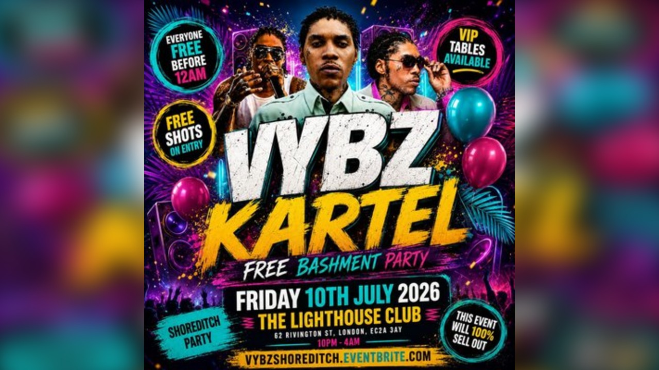 Vybz Kartel - Free Bashment Party - Everyone Free Before 12AM