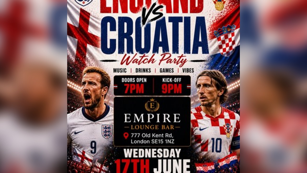 England VS Croatia - Watch Party