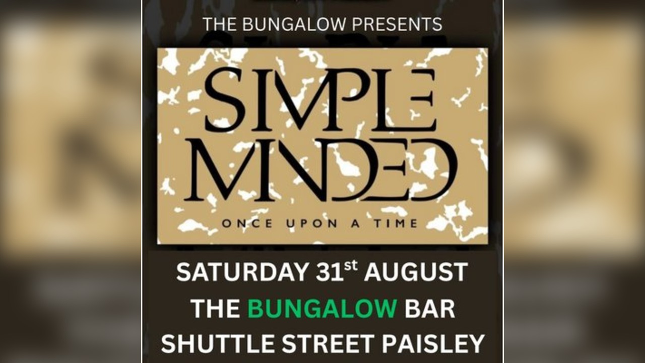 Simple Minded tribute to Simple Minds