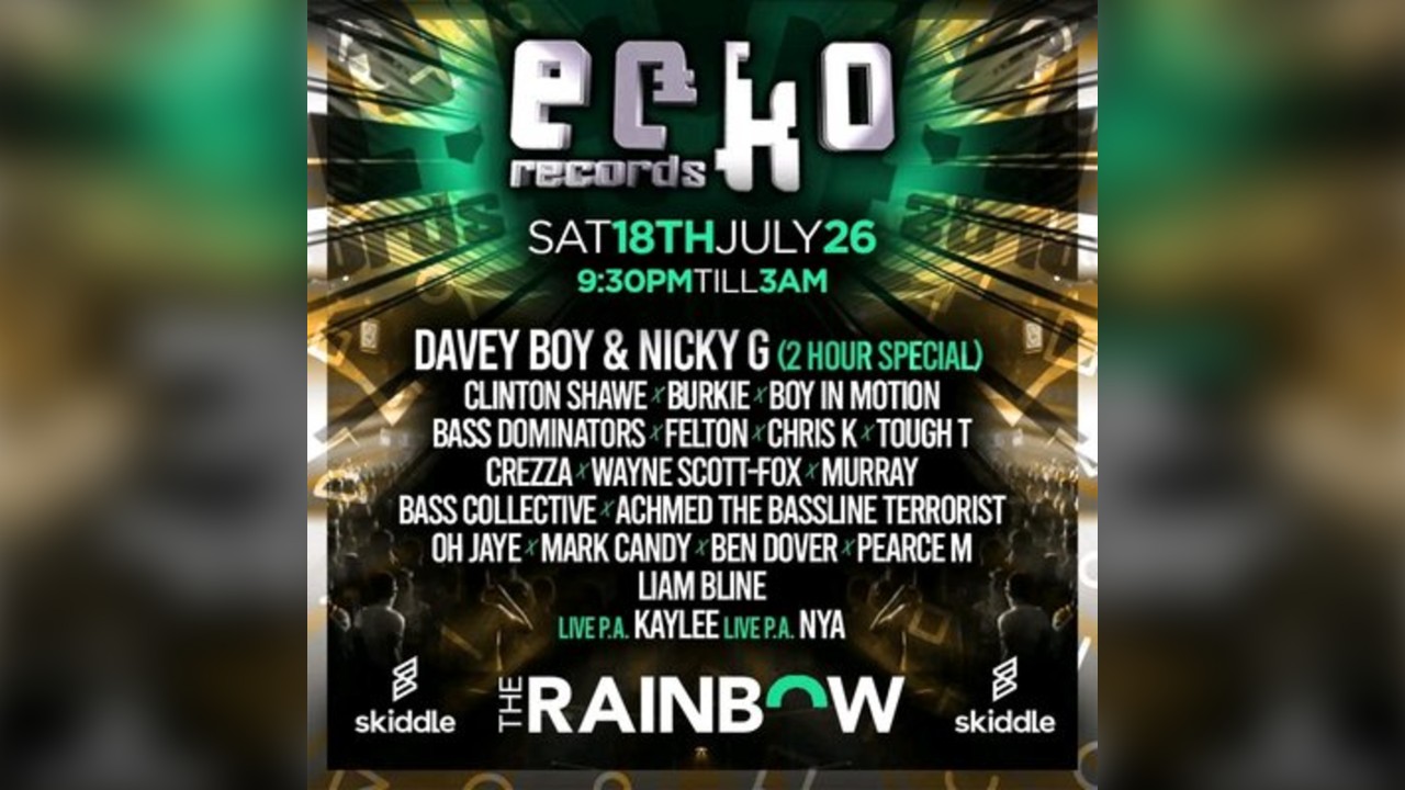 Ecko Records presents Speedgarage & Bassline classics