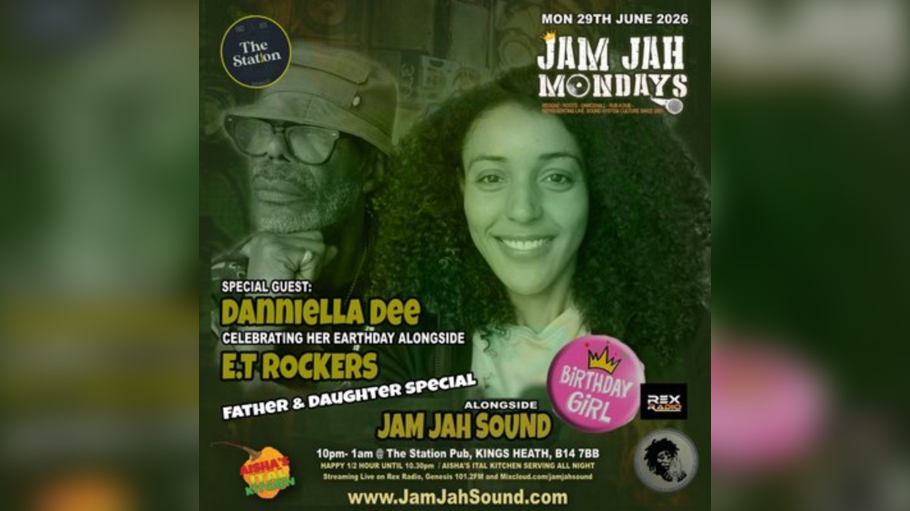 Jam Jah Mondays: Danniella Dee's Earthstrong % ET. Rockers