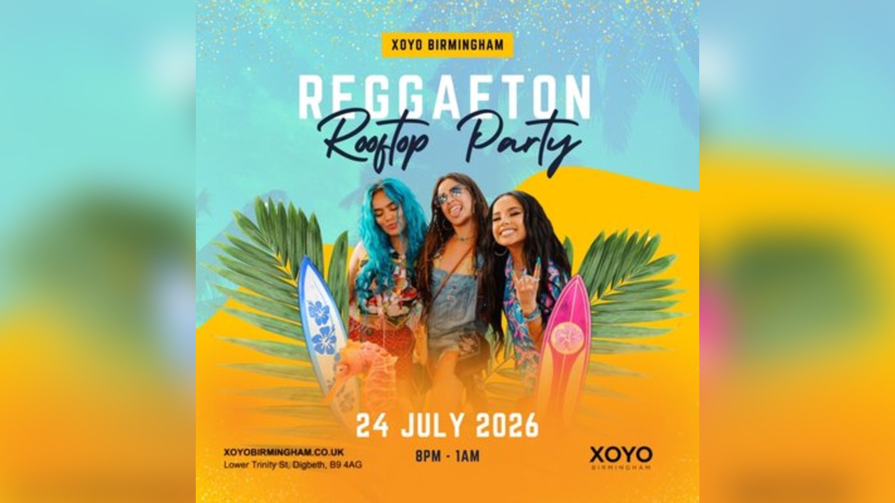Reggaeton Rooftop Party (Birmingham) July