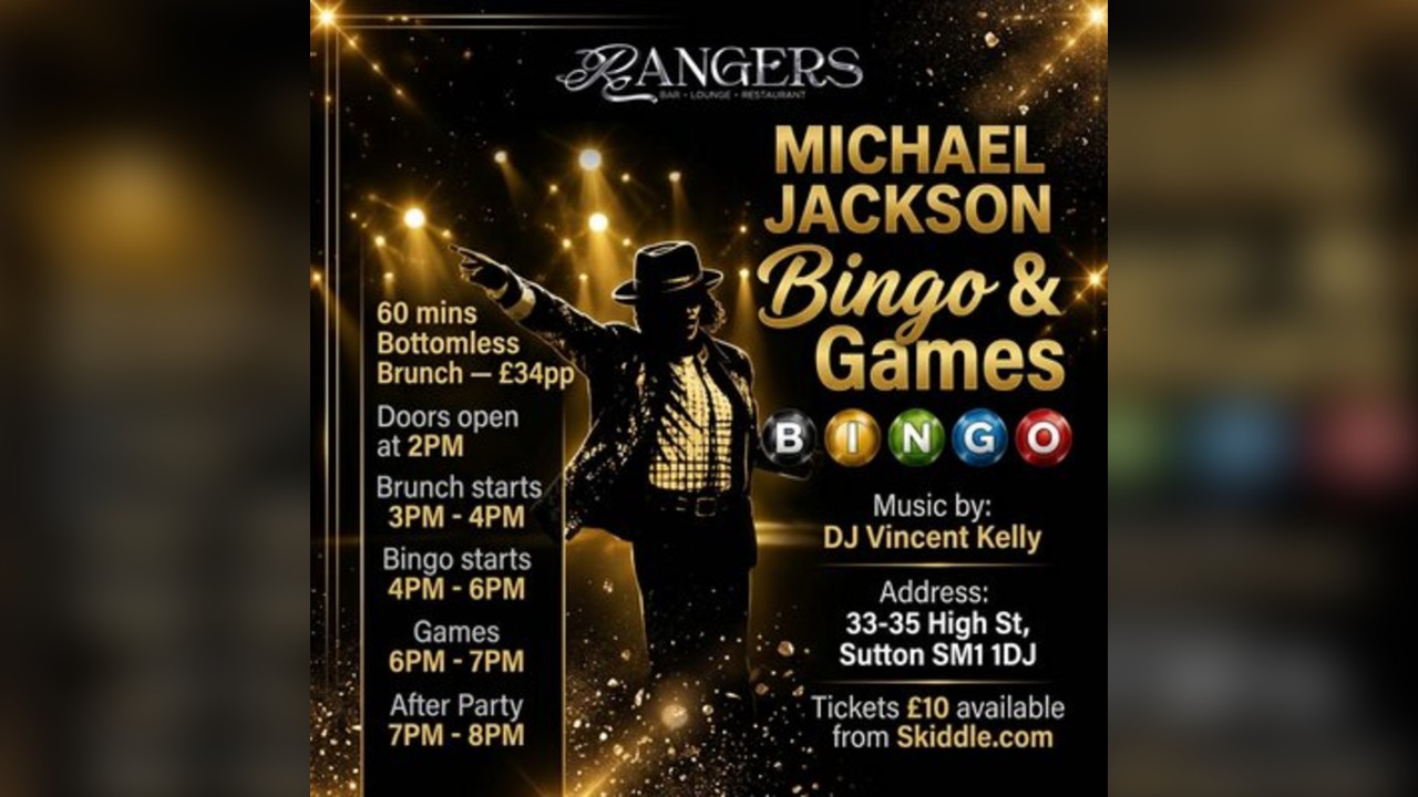 Michael Jackson Bingo & Brunch | Sutton SM1 1DJ