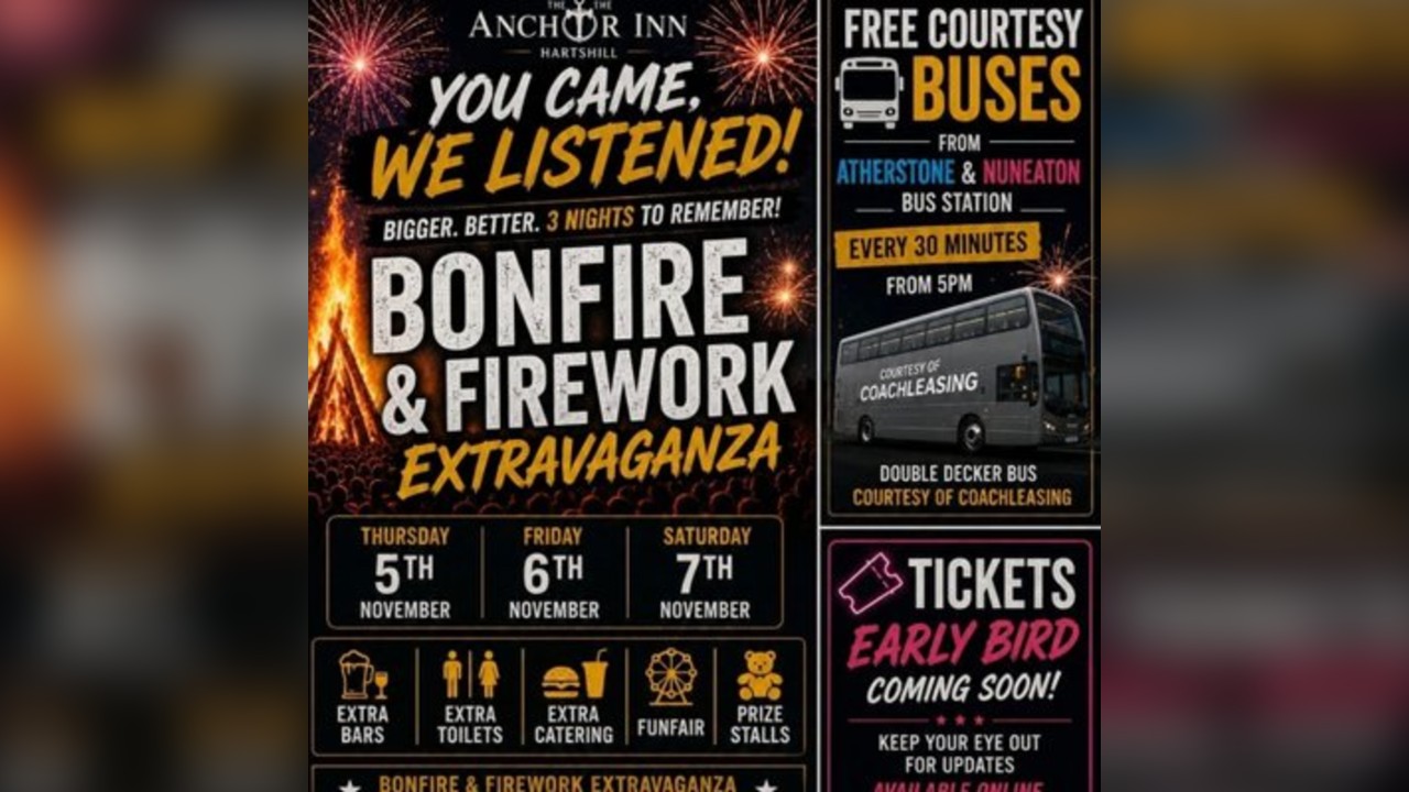 Bonfire & Fireworke Extravaganza 07/11/26