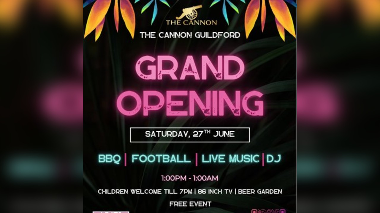 GRAND OPENING: The Cannon