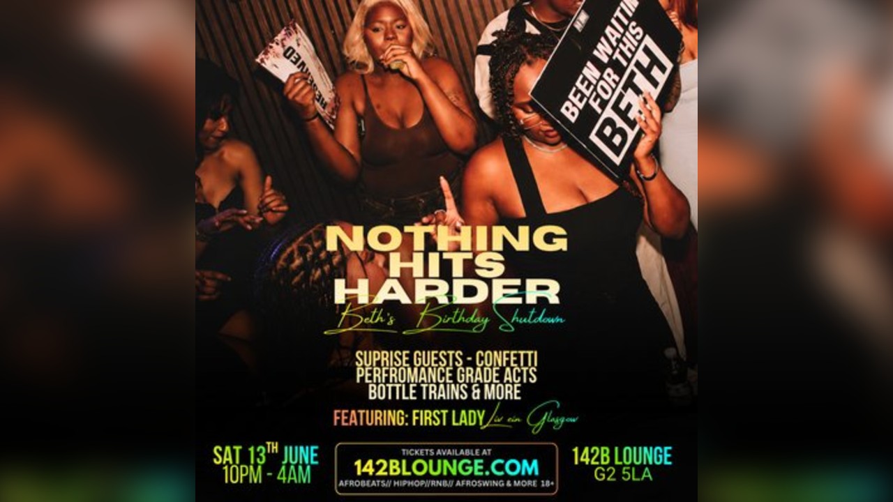 NOTHING HITS HARDER feat First Lady Live in Glasgow