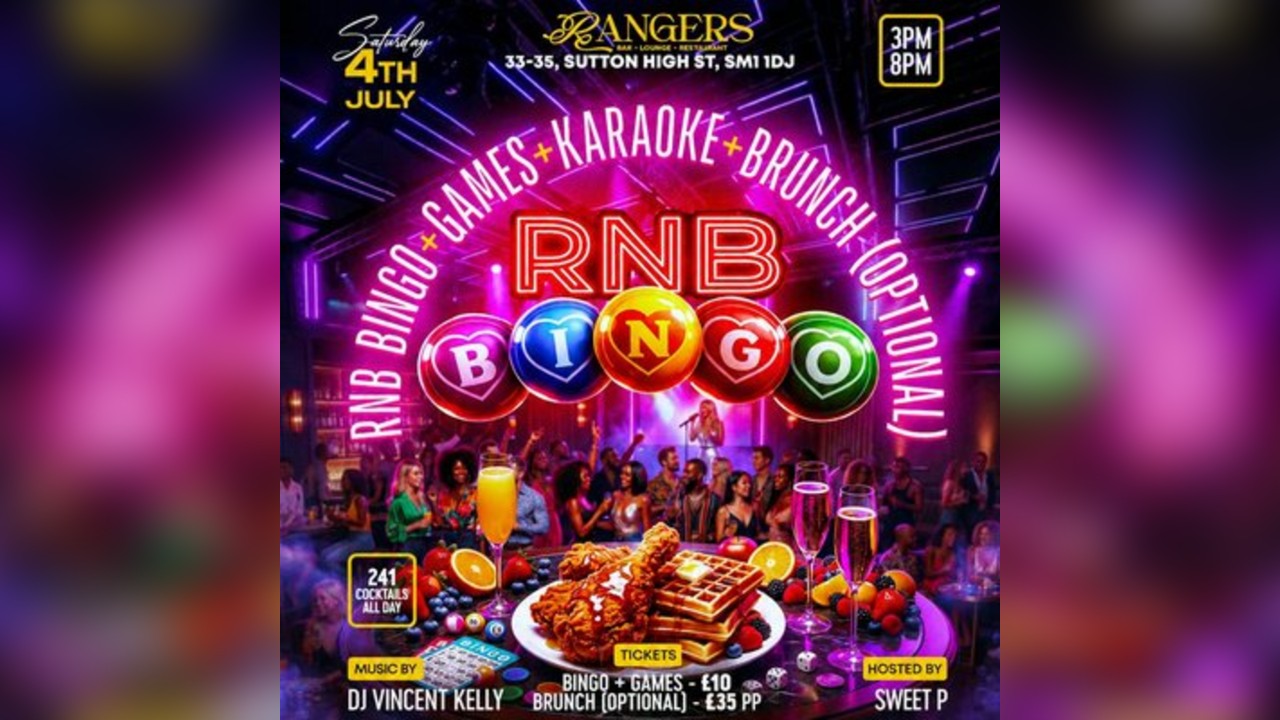 RnB Bingo | Sutton SM1 1DJ