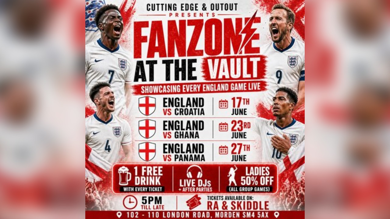 Cutting Edge & OUTOUT presents: Fanzone at The Vault Morden