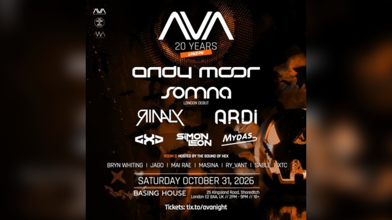 AVA Night London - AVA Recordings 20 Year Anniversary