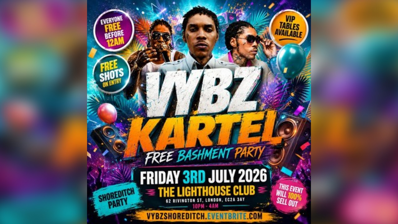 Vybz Kartel - Free Bashment Party - Everyone Free Before 12AM