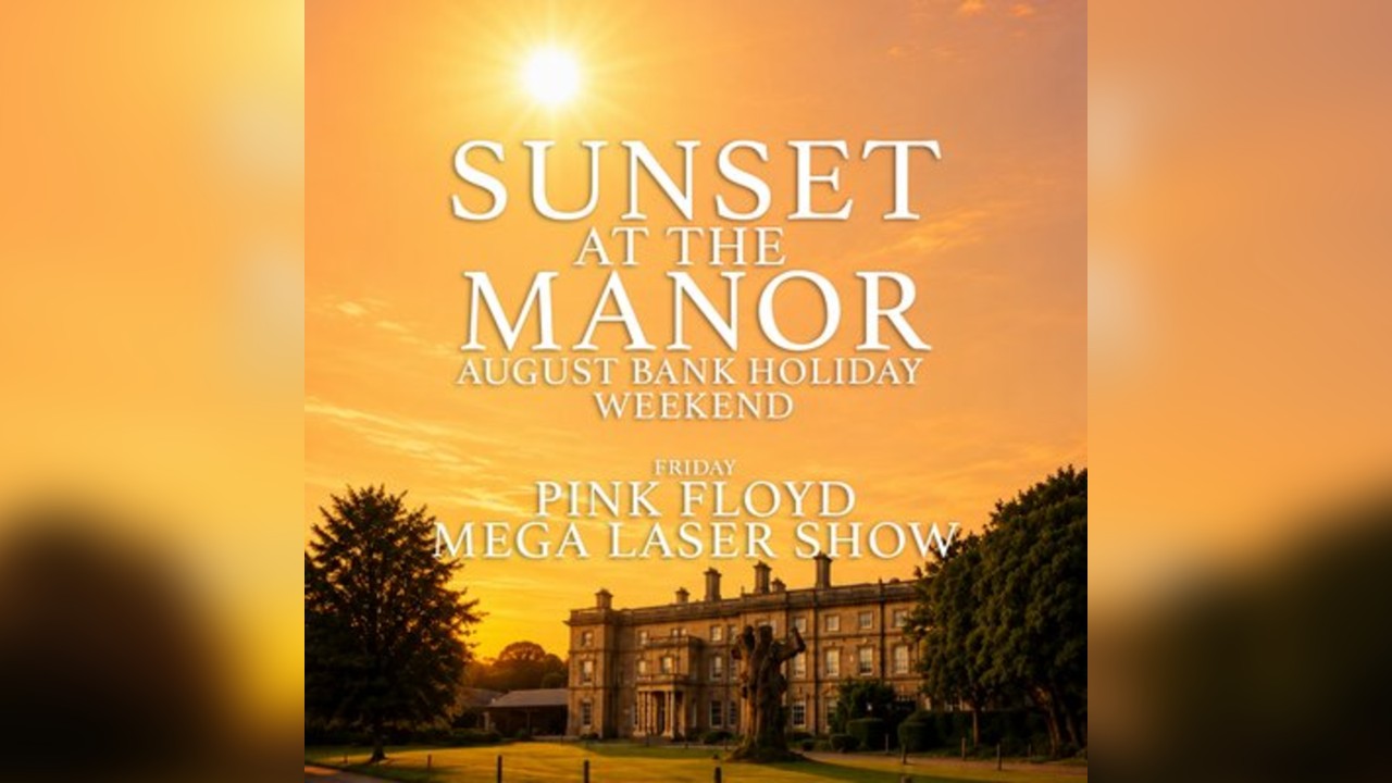 Sunset At The Manor | Pink Floyd Mega Laser Show | Kent