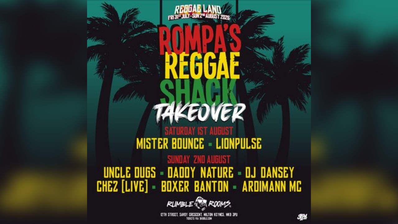 Reggae Land Official After Party at Rumble Rooms - Saturday
