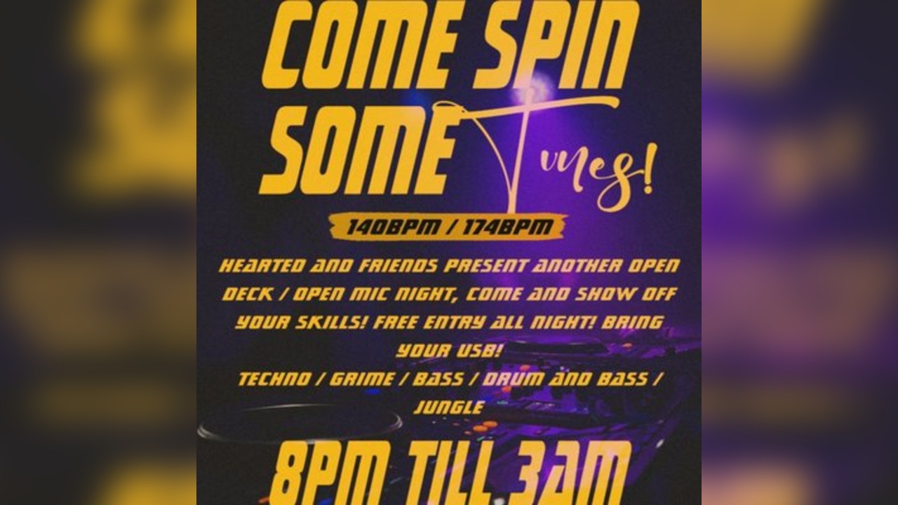 COME SPIN SOME TUNES 140/174bpm
