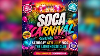 Soca Carnival - Shoreditch Party - Everyone Free Before 12AM