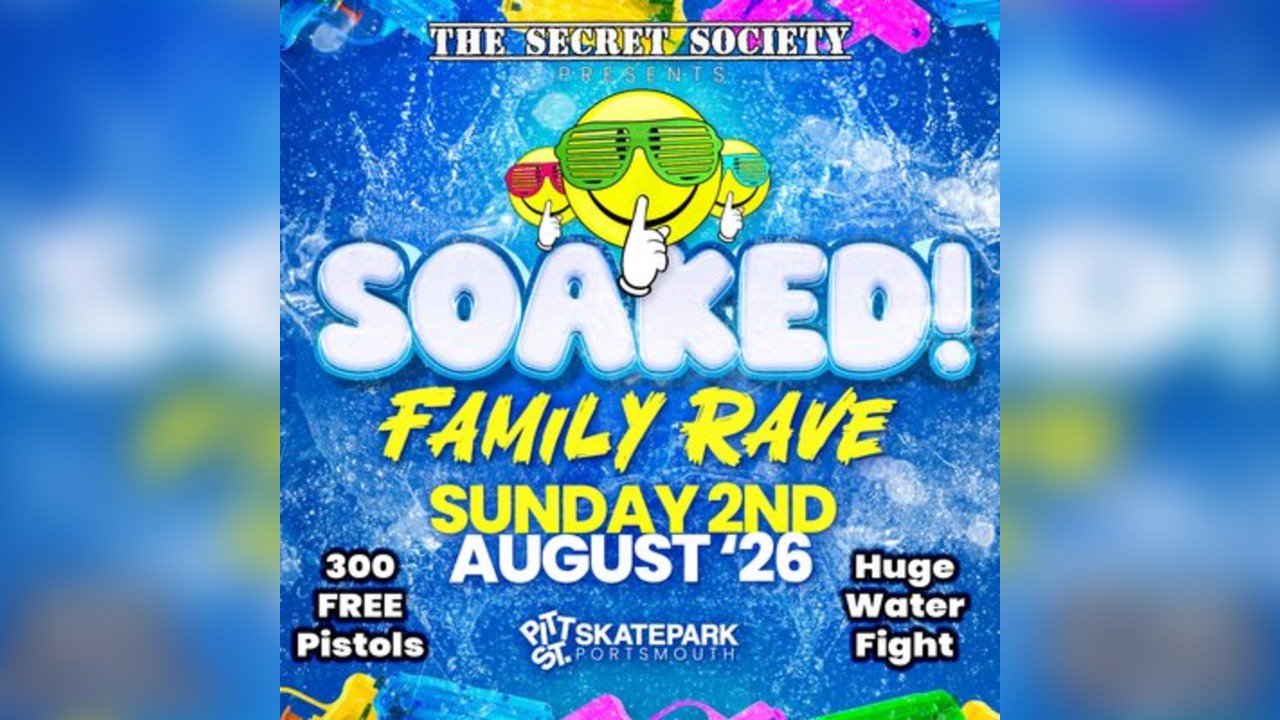 SOAKED - The Secret Society Family Rave at Pitt St Skatepark