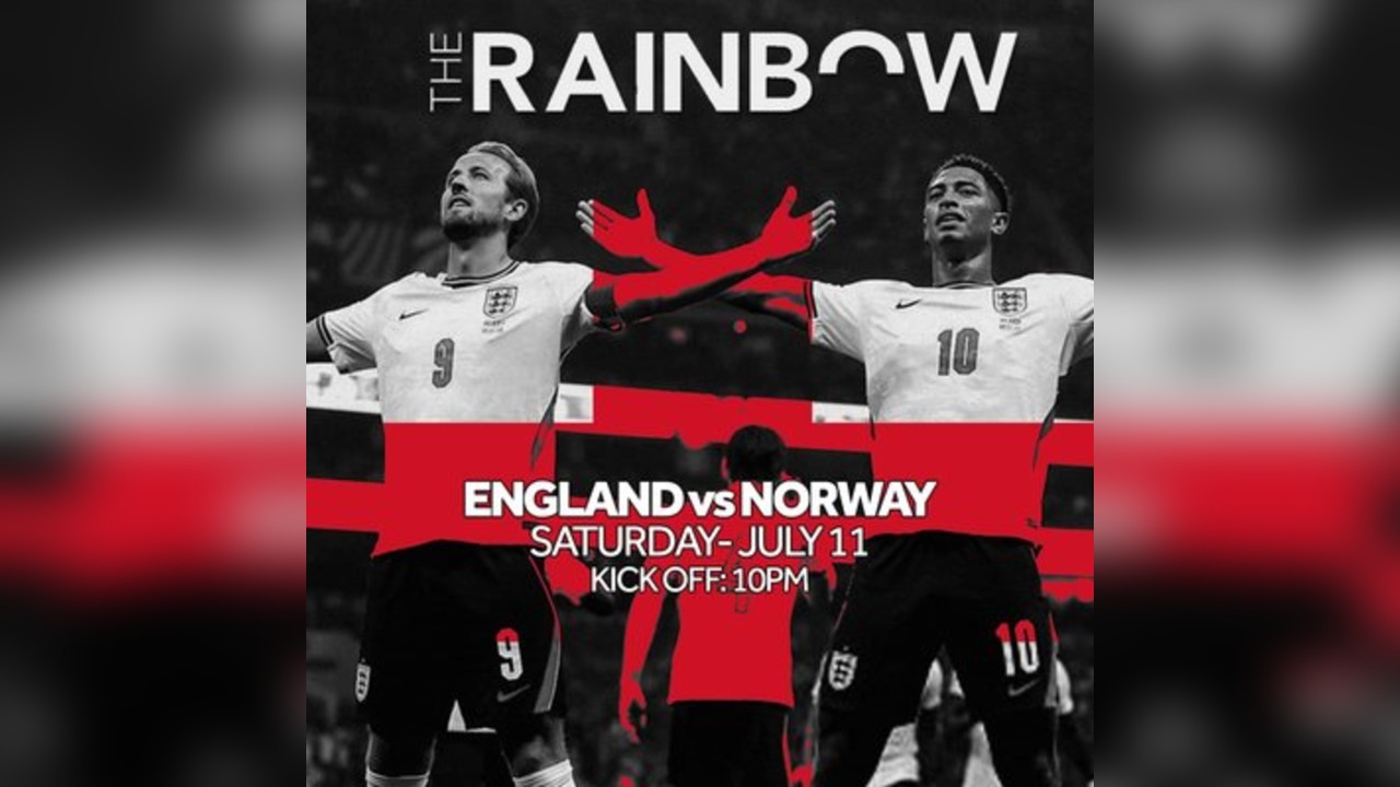 England vs Norway - Match Screening at The Rainbow Pub