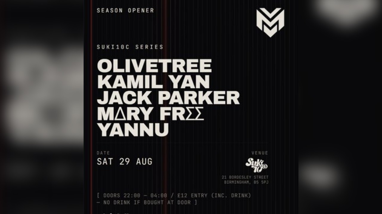 Musevents presents: Season OPENER /Suki10c Series - 29 August