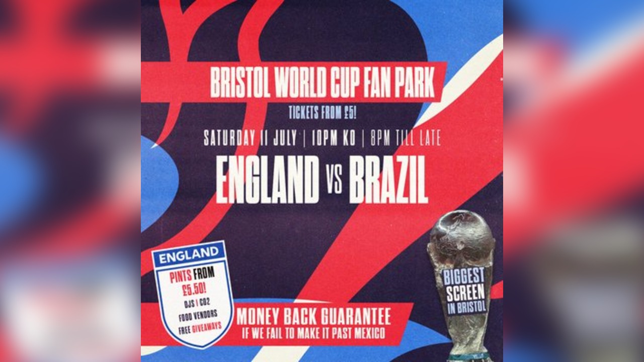 Bristol World Cup Fan Park - England vs Brazil