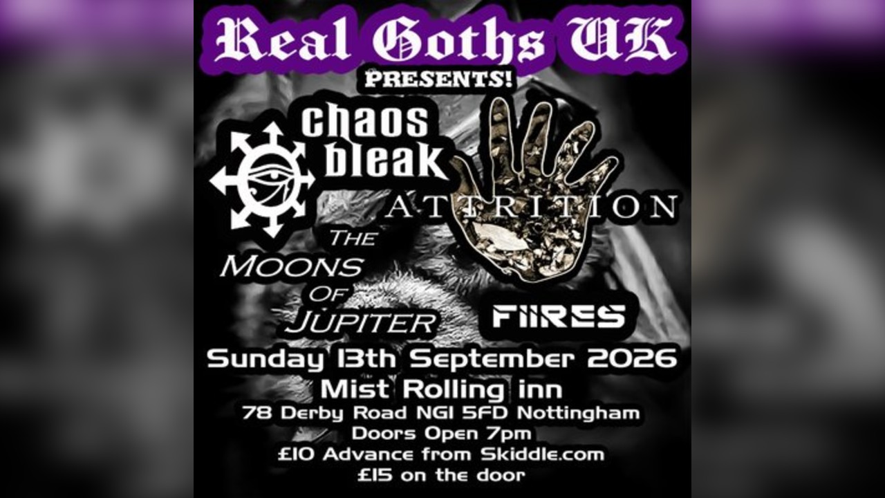 REAL Goths UK presents: Mist Rolling Inn, Nottingham