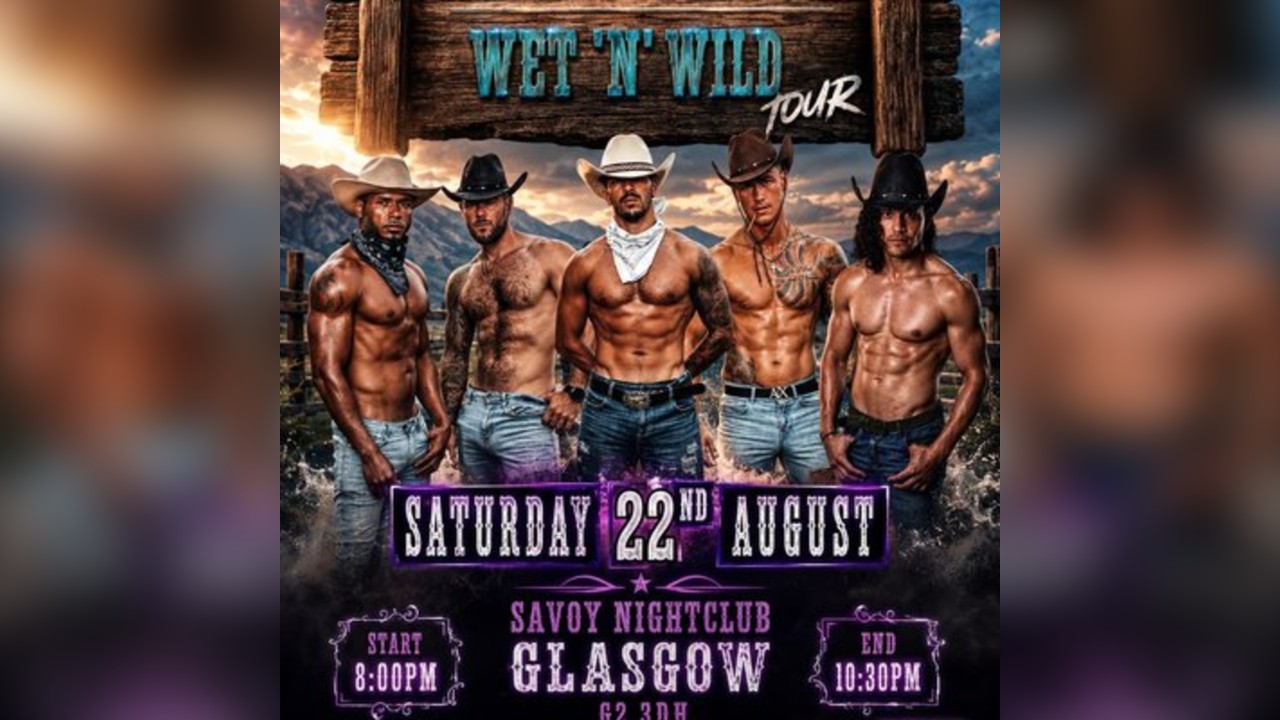UK Pleasure boys Wet & Wild Tour Glasgow