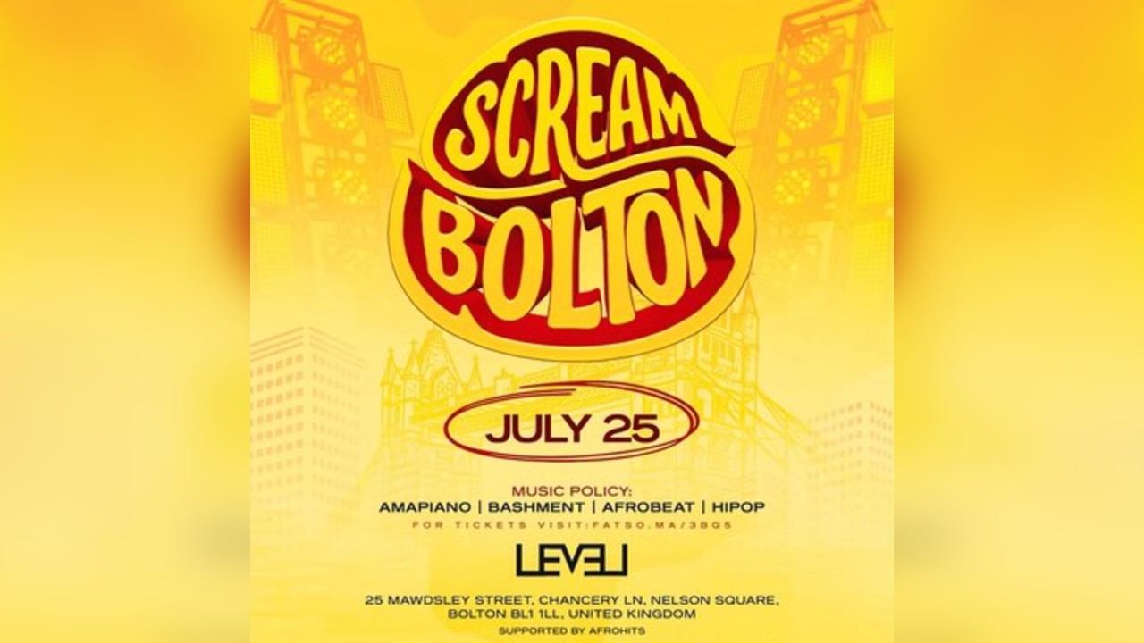 Scream Bolton - Sat 25th July 2026