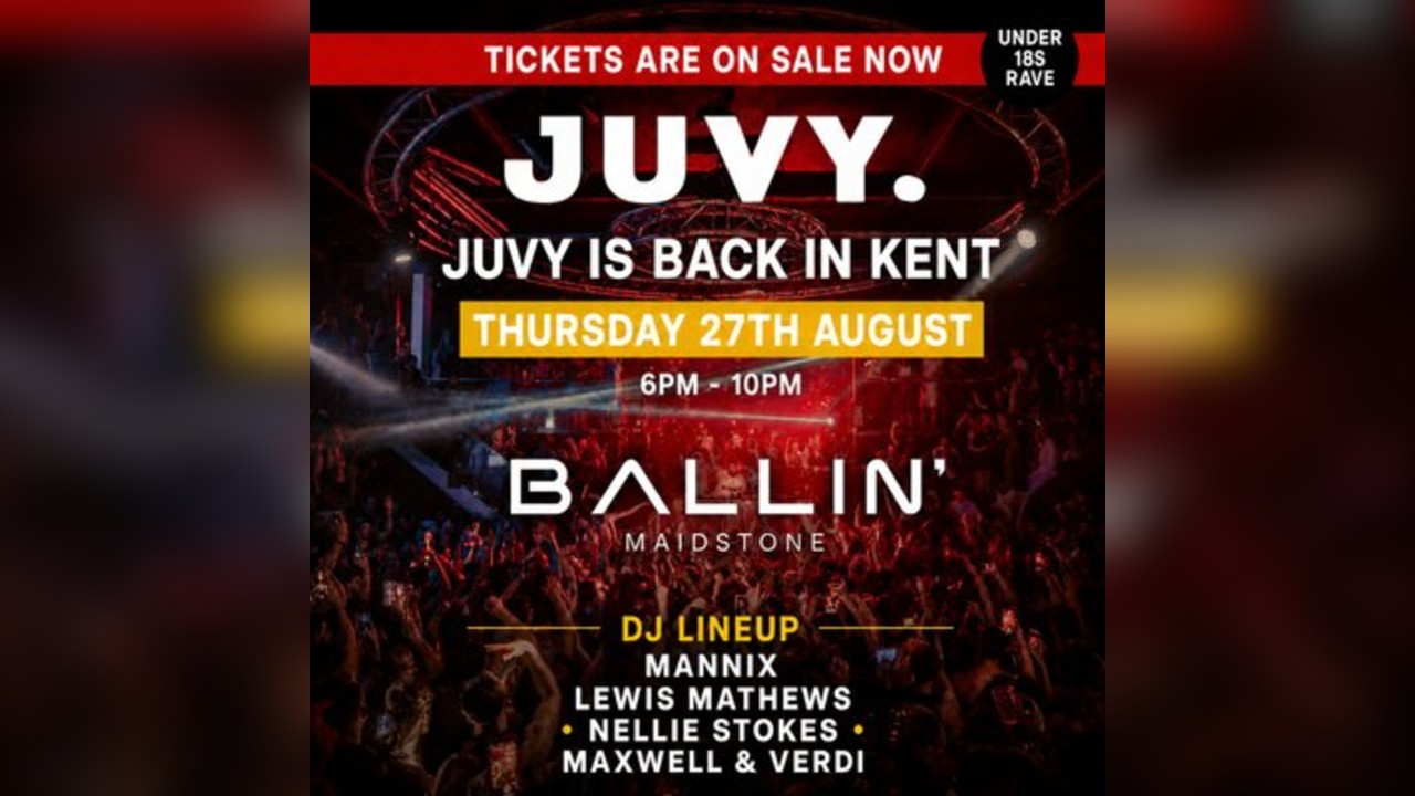 JUVY Under 18s - Summer Tour - Thur 27th August - KENT