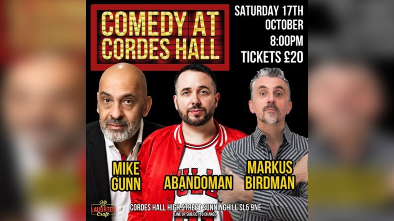 October's Comedy at Cordes Hall