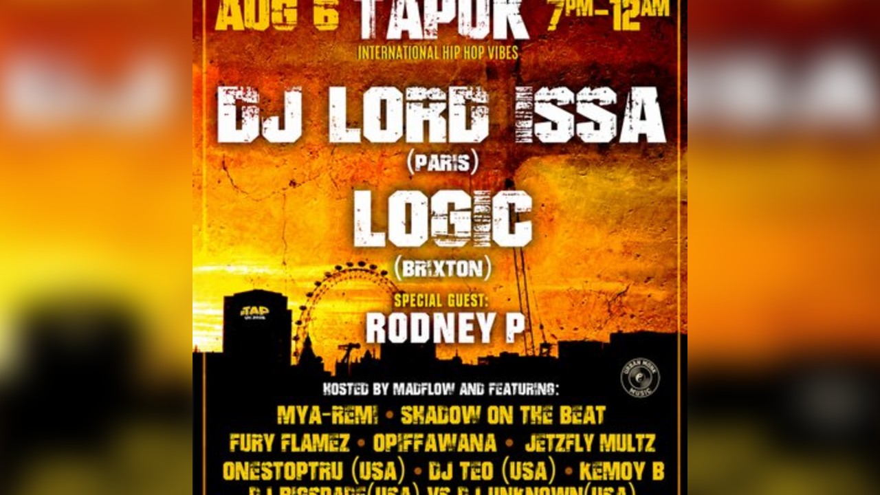 TAPUK:DJ Lord Issa (Paris FR) x Rodney P x Logic x MYA-REMI