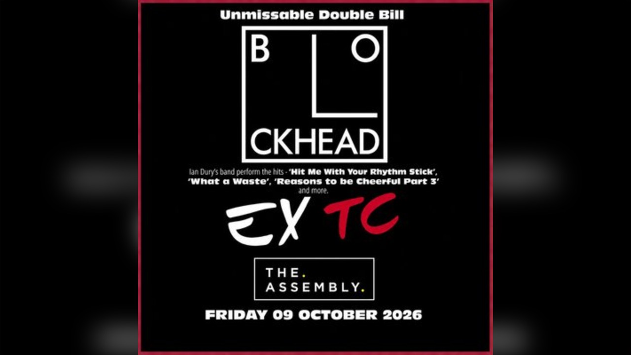 THE BLOCKHEADS + EXTC Friday 09/10/26